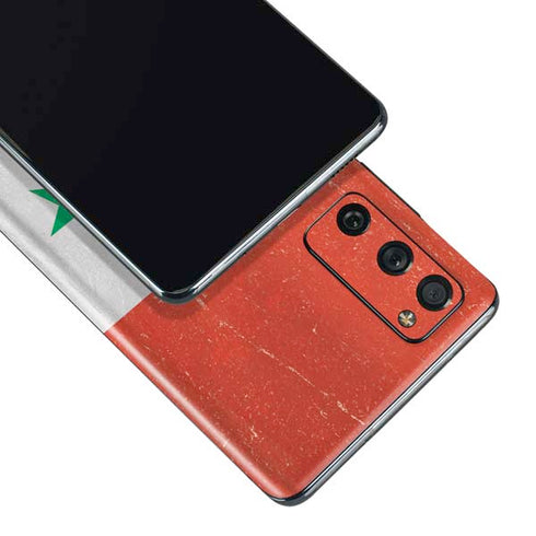 Syria Flag Distressed Galaxy S20 Fan Edition Skin